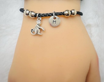 Monkey Bracelet, Monkey Gift for Her, Monkey Lover, Little Monkey, Monkey, Animal, Chimpanzee, Monkey Themed, Jungle