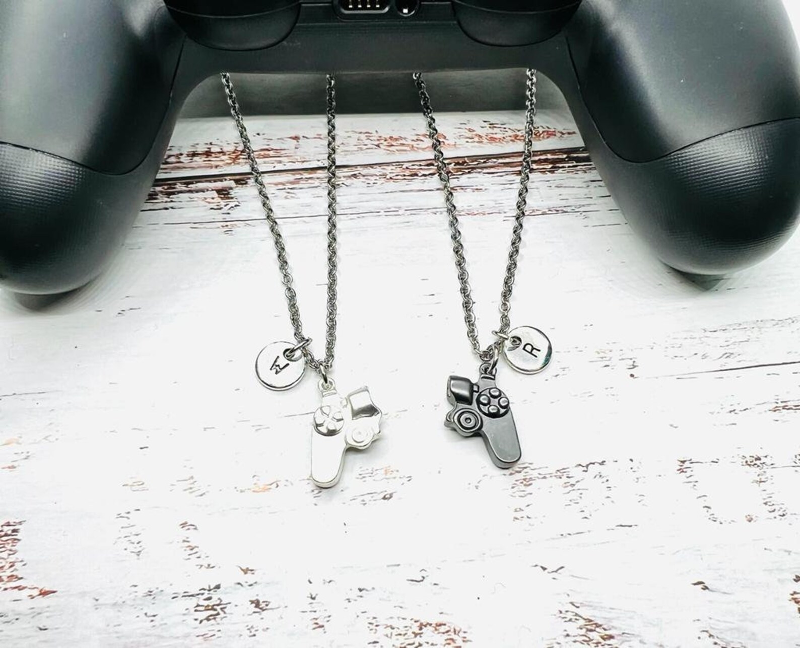 Game Controller Necklace Joystickset of 2 Couples Etsy