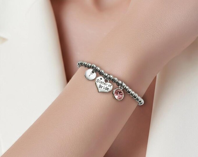 Sister of the bride gift, sister of the bride bracelet, personalized sister of the bride gift, sister of the bride, sister of the wife,