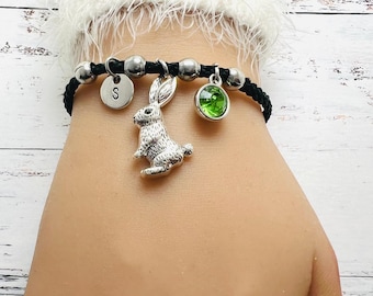 Rabbit bracelet, rabbit bracelet women, rabbit gift, rabbit jewellery, rabbit gifts for her, rabbit friendship, personalized
