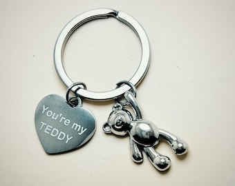 Bear keychain, Valentine's Day gifts, bear keychain, personalized cute keychain, personalized gift