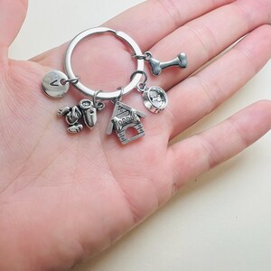 Snoopy Keychain and Woodstock Keychain Snoopy Keychain Snoopy, Dog, Snoopy's House, Bone, Cartoon image 2