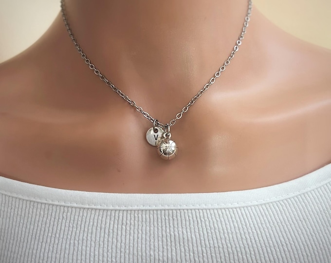 Basketball gifts, Basketball Necklace, Sports Necklace, Basket ball Gift, Basketball Jewelry, Basketball Charm, Sports, Ball, Sports fan