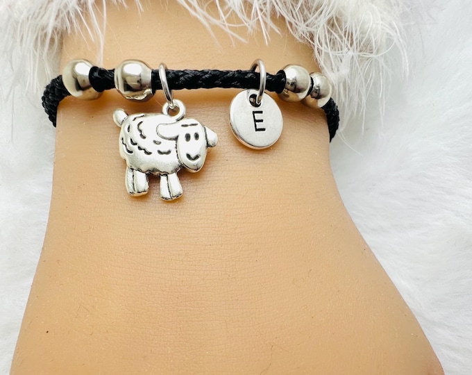 Sheep Gifts, Sheep Bracelet, Cute Bracelet, Sheep Jewelry, Sheep Lover, Sheep Charm, Animal Lover, Best Friend, Men, Boys, Girls, Kids