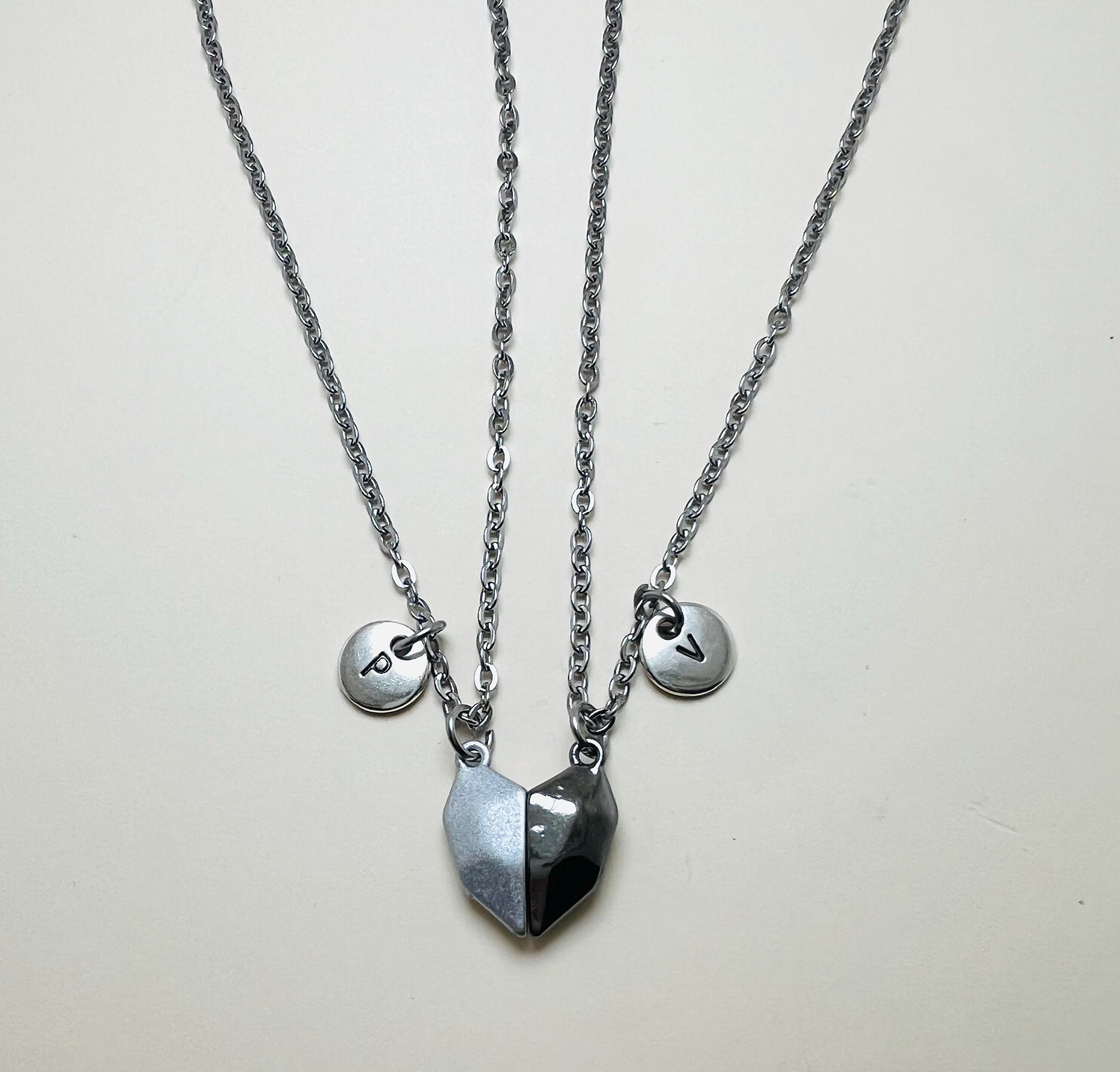 Magnetic heart necklace, couple necklace, magnetic couple necklace, heart necklace, lover necklace, friendship necklace Magnetic heart necklace, couple necklace, magnetic couple necklace, heart necklace, lover necklace, friendship necklace