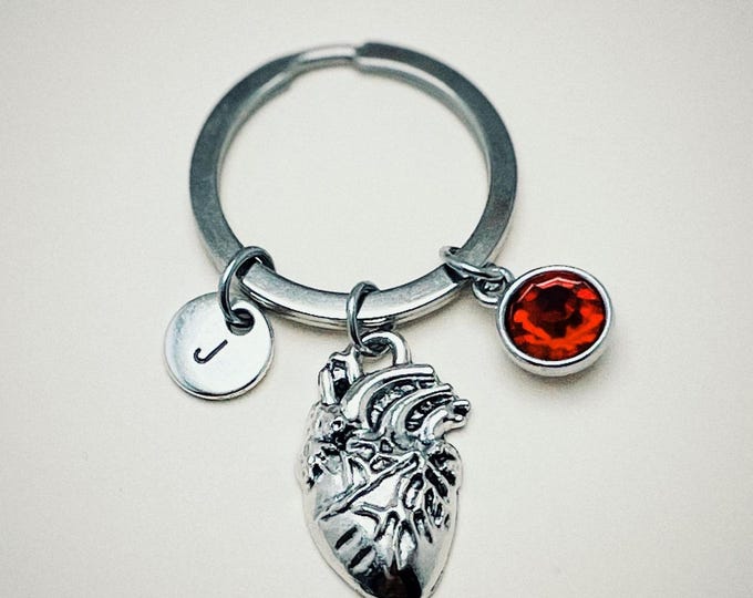 Cardiology Gift, Cardiology Keychain, Doctor Keying, Doctor keychain, Cardiologist Gift, Human heart, Anatomical Heart, Medical, Medicine