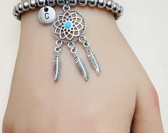 Dream Catcher Bracelet, Lucky Charm, Amulet, Charm Jewelry, Dream Catcher, Expandable Bracelet