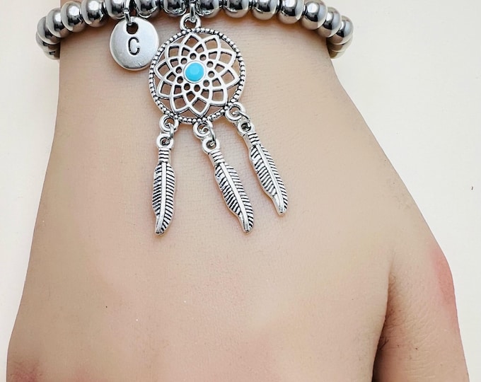 Dream Catcher Bracelet, Lucky Charm, Amulet, Charm Jewelry, Dream Catcher, Expandable Bracelet