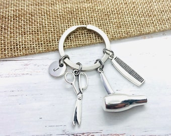 Hairdresser gift, stylist gift, hairdresser gift, beautician gift, hairstylist gift, keychain, keychain