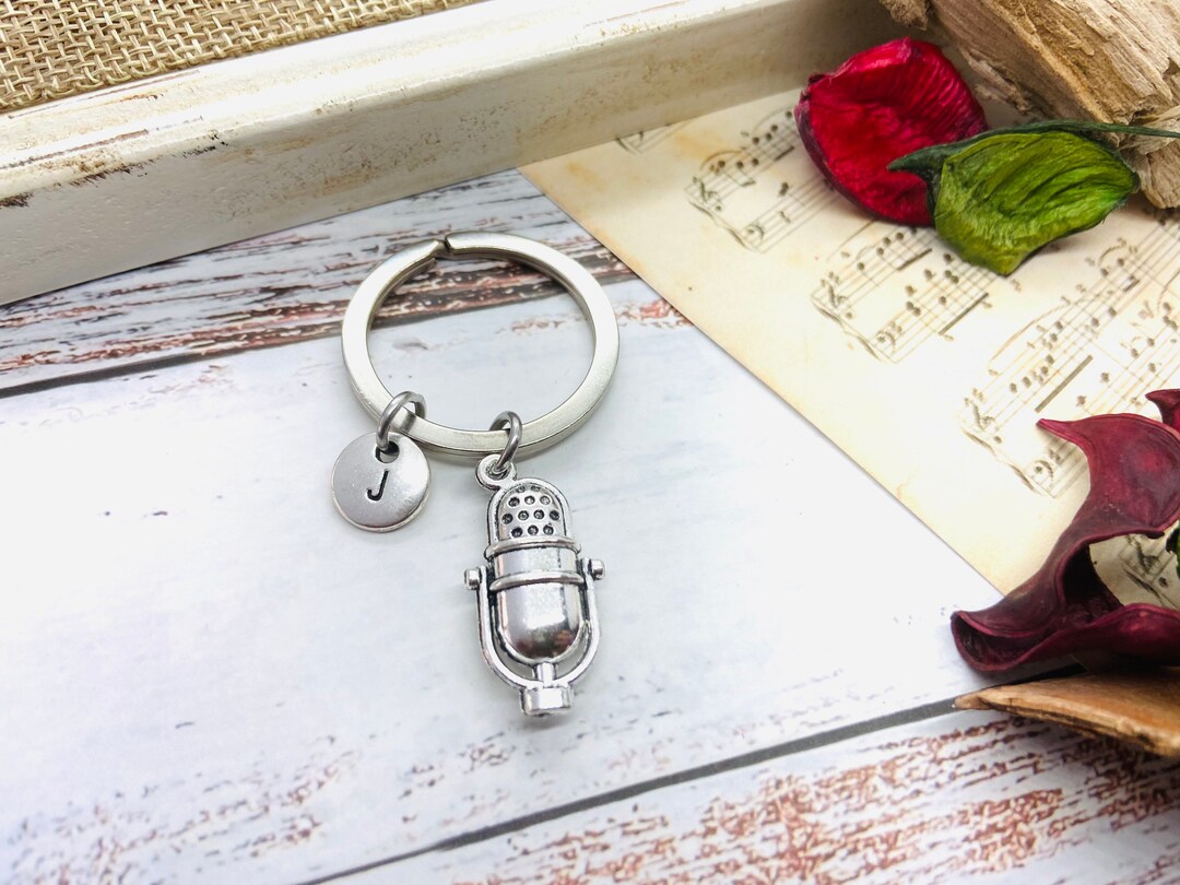 Microphone Keychain, Microphone Keychain, Mic Gifts, Singer, MC Gift