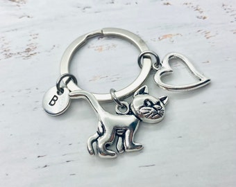 Cat keychain, Birba keychain, cat gifts, cat charm, cat gifts for her, cat gifts, personalized cat, cat charm gift, kitty