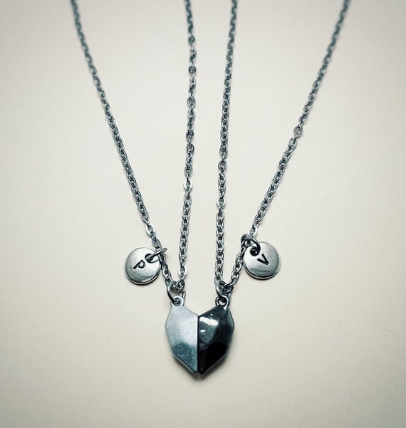 Magnetic Heart Necklace Couple Necklace Magnetic Couple Necklace Heart Necklace Lover Necklace Friendship Necklace Etsy