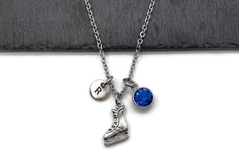 winter olympics winter sports Christmas Winter Ice skate necklace ice skate pendant ice dancing skating Ice skater Ice skate charm