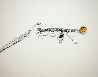 The little prince - The prince and the fox - The little prince gift - Book mark with rose - Separator prince - Fans of the little - Bookmark