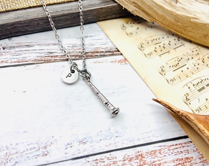 Clarinet Necklace, Clarinet Gift, Clarinet jewelry, Clarinet player Gift, Clarinet, Musician, Music Bracelet, Musical Instrument, Music