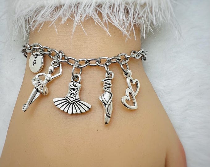 Ballet bracelet, gift for ballerina, ballerina slippers, ballet slippers, ballerina bracelet, ballerina, student, ballerina gift,