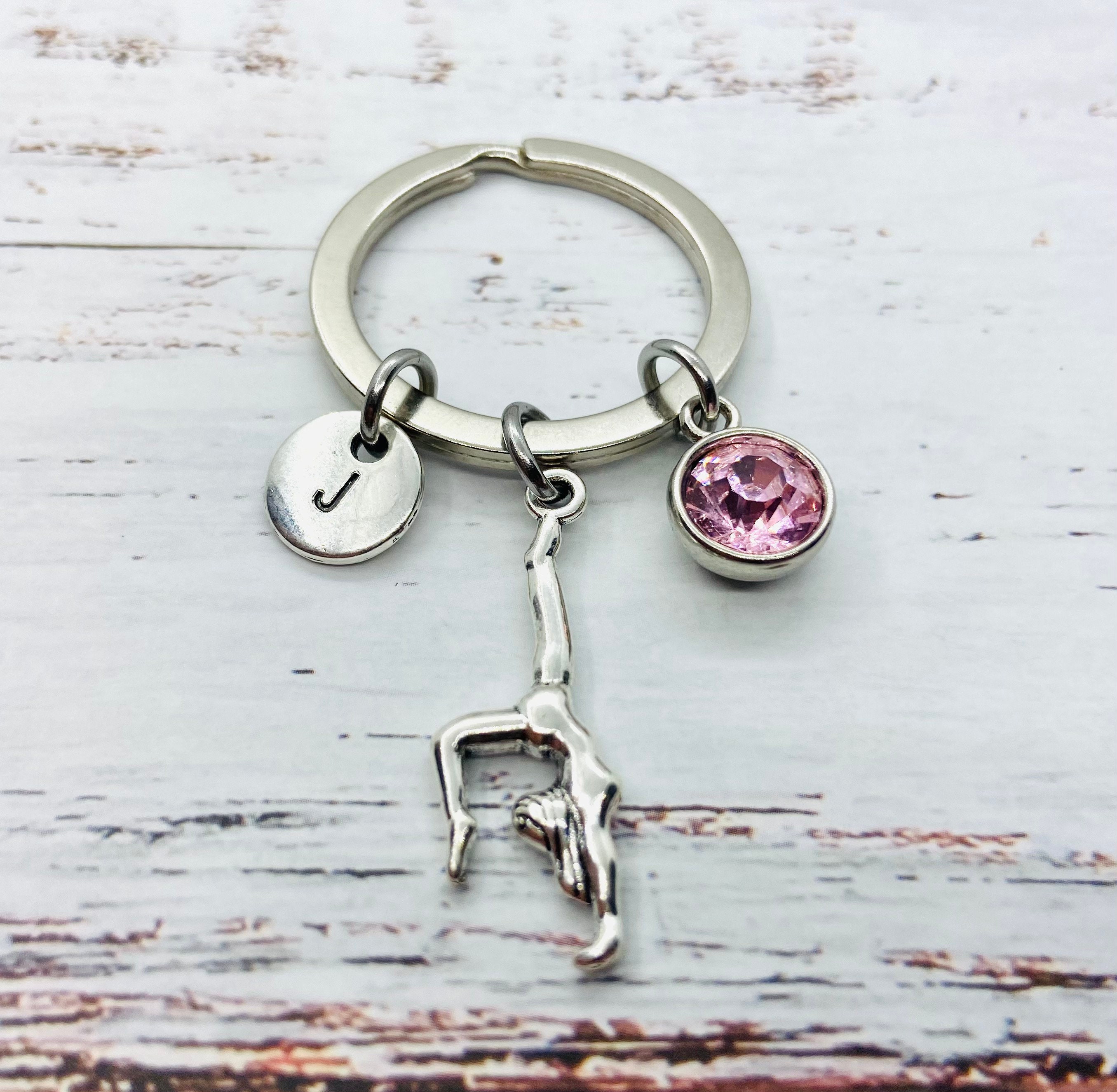 Gymnast Gift, Gymnastics Keyring, I Love Gymnastics, Personalized Gifts