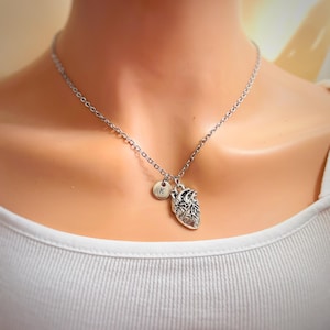 Anatomical Heart Necklace, Doctor and Nurse Jewelry, Gift Ideas for Doctors, Heart gift, Graduation, Birthday Gift Ideas