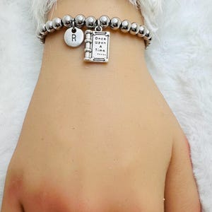 Book Bracelet, Reader Gift, Author Gift, Writer Gift, Gift for Reader, Author Birthday, Writer, Reading, Book Lover, Book Reader, Script