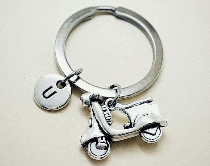 Cool, Unique, Scooter Keychain, Scooter Keyring, Moped Keychain, Moped Gift, Moped Keyring, Moped Driver, Scooter Owner, Italy, France