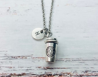Coffee necklace, Coffee charm, Coffee jewelry, Coffee Gift, Coffee lover gift, Coffee lover, Birthday, Coffee drinker, Italian