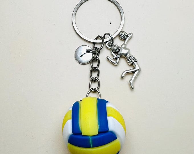 3D volleyball keychain, volleyball ball, volleyball player gift, sports keychain, coach gift, 3D volleyball ball,