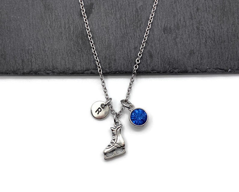 winter olympics winter sports Christmas Winter Ice skate necklace ice skate pendant ice dancing skating Ice skater Ice skate charm