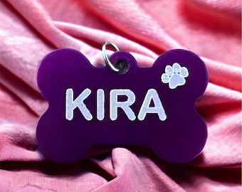 Funny dog tag, witty phrase, personalized dog ID with name, personalized dog tag, number tag
