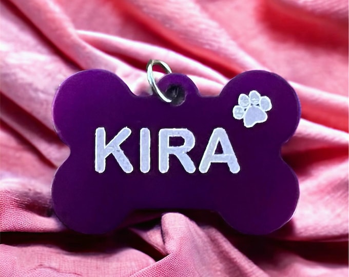 Funny dog tag, witty phrase, personalized dog ID with name, personalized dog tag, number tag