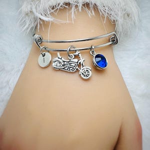 Pulsera de motocicleta,pulsera de motorista,regalos de moto,regalo para novia, encanto de motocicleta, pulsera de mujer, pulsera de encanto,