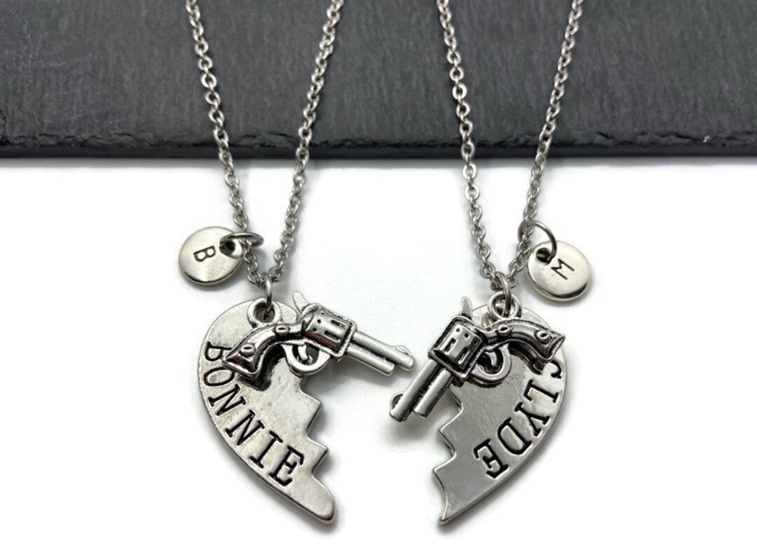 Bonnie and clyde bonnie and clyde necklace bonnie clyde - Etsy 日本
