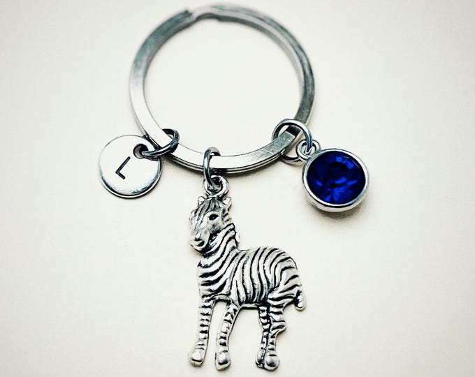 Zebra Keychain, Zebra Gift, Zebra charm gift, Zebra keyring, Zebra Charm, Zebra, Zebra pendant, Animal, Zebra Lover, Zebra Fan,Cousin