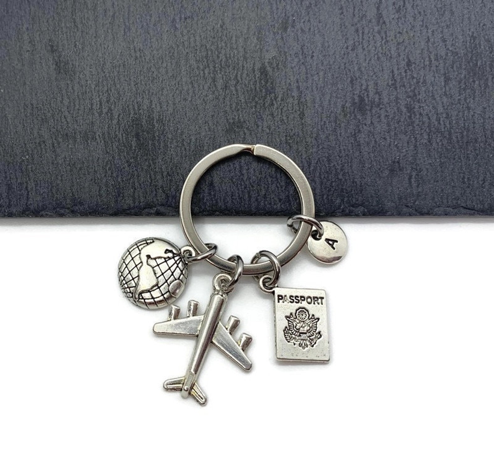 Travel Keychain Traveler Key Chain Holiday Keyring Flight Etsy