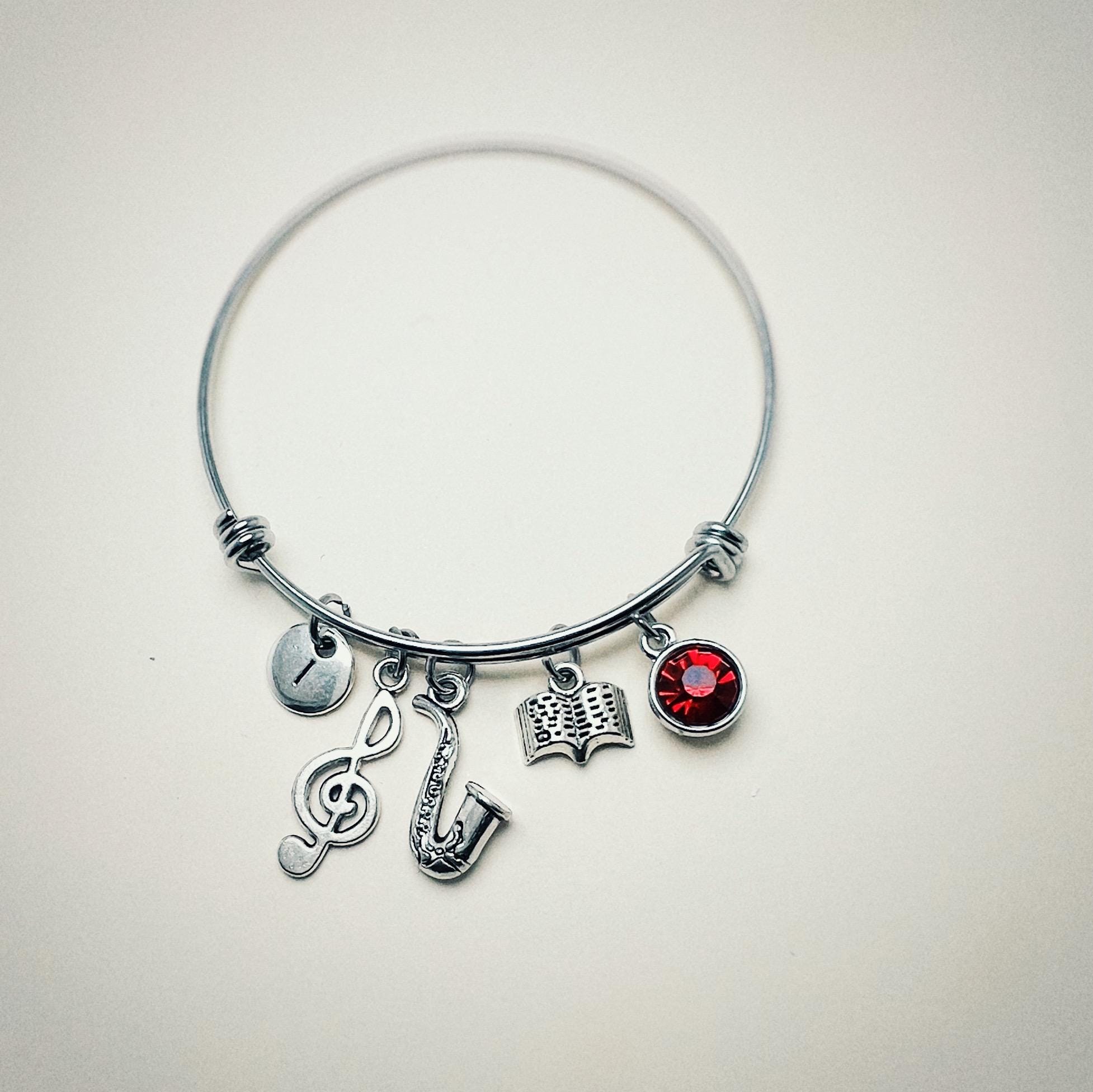 Saxophone Bracelet, Music Bracelet, Musical Instrument Saxophone Bracelet, Music Bracelet, Musical Instrument