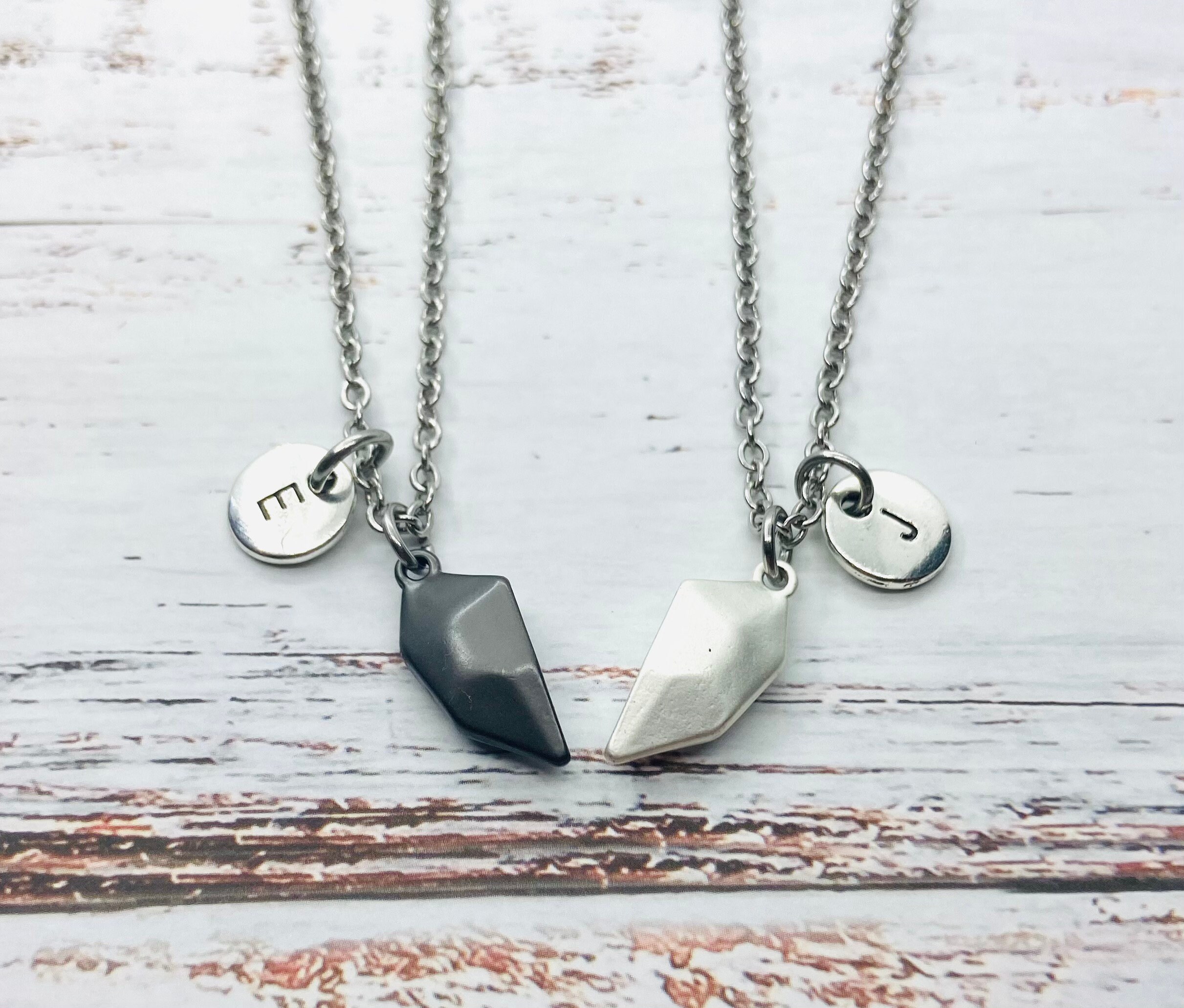 Magnetic Half Heart Necklaces, Couples Necklace Set of 2, Best Friends  Necklace, Matching Necklaces for Best Friends, Friendship Necklace 