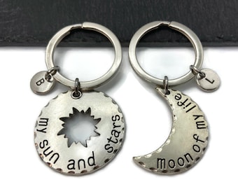Game of Thrones inspired keychain 'My sun and stars, Moon of my life', set 2, keychain for her and him, Matching keychain, Dothraki Gift 