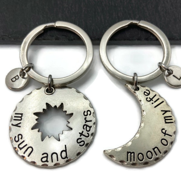 Game of Thrones inspired keychain 'My sun and stars, Moon of my life', set 2, keychain for her and him, Matching keychain, Dothraki Gift