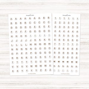 Runde Perlensticker Freundschaft - braun - Perfekt für Planer & Journale