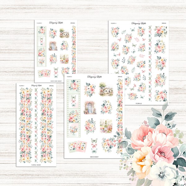 Bijpassende Deco & Washi-stickers | LENTE | FLD053