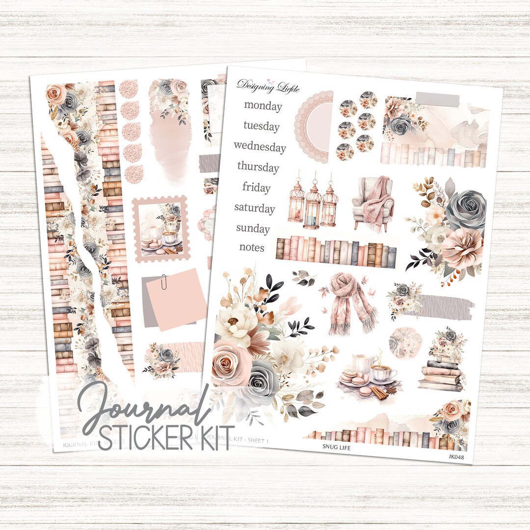 Journal Sticker Kit Perfect for Journaling Snug Life JK048 - Etsy