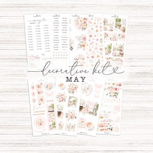 May Monthly Decorative Kit Bundle / 9 Sheets / a La Carte