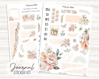 Journal Sticker Kit - Perfect for journaling - RUSTIC CHARM || JK055