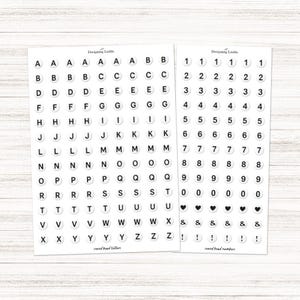 Runde Perlensticker Freundschaft - Schwarz - Perfekt für Planer & Journale
