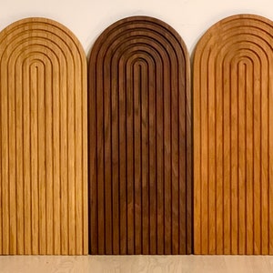 EXTRA LARGE! Arch Serving Board - Boho Mid-Century Modern Design - Food Safe Finish - 4 Wood Choices