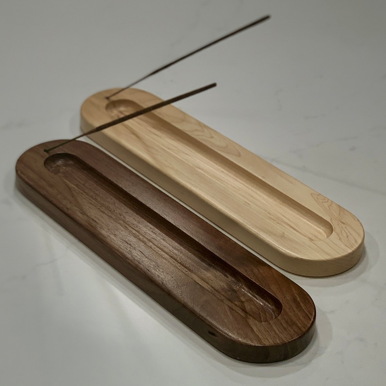 Incense Holder Tray MCM Design Minimalist Modern Lines Etsy