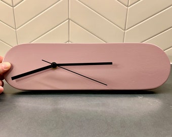 OBLONG CLOCK - Large- Modern Wall Clock - Choice of Color!