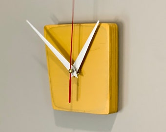 KINDA SQUARE - Small - Modern Wall Clock - Choice of Color!