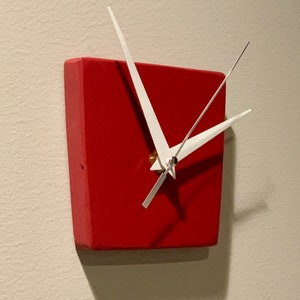 KINDA SQUARE - Small - Modern Wall Clock - Choice of Color!