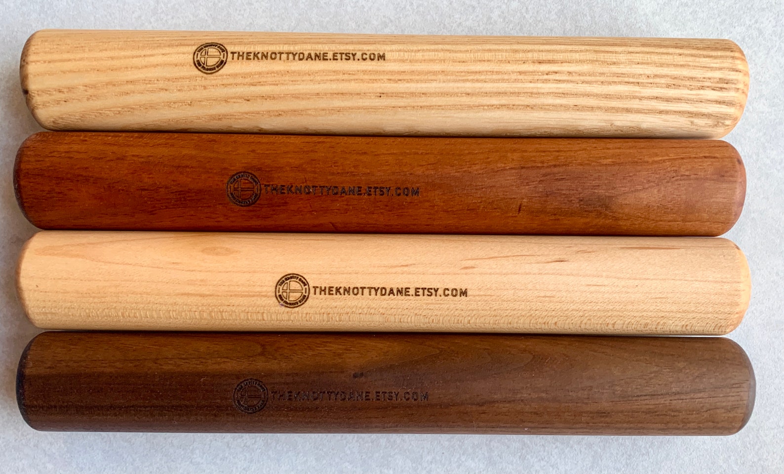 Tortilla, Empanada or Pastry Rolling Pin Palote' Rodillo Walnut, Ash