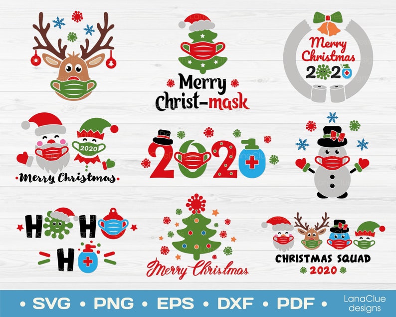 Download 9 Christmas 2020 SVG Bundle Quarantine Merry Christmas Svg ...